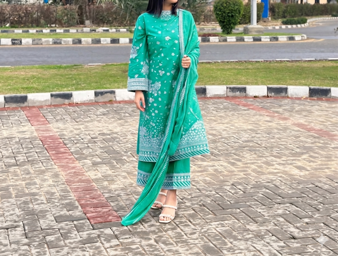Lawn Embroidered 3Piece SF - 376