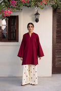 Heart Design Two Pc Stitched(Free Khussa Gift)