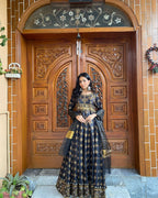 Sheesh Mahal-BLK 3 Pc Stitched