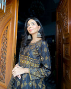 Sheesh Mahal-BLK 3 Pc Stitched