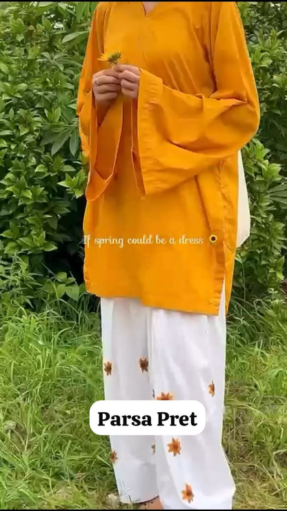 Sun Flower 2 Pc Stitched