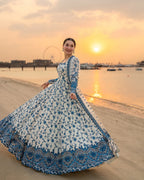 Jehona 3 Pc Heavy Embroidery Stitched(Free Khussa Gift)
