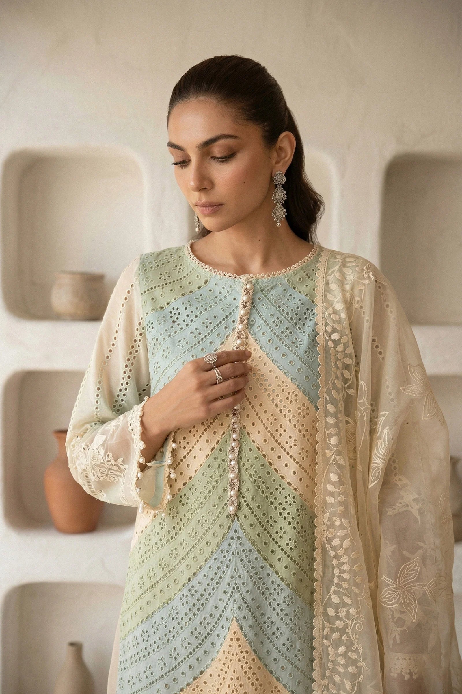 3 Pc Full Heavy Embroidery Stitched
