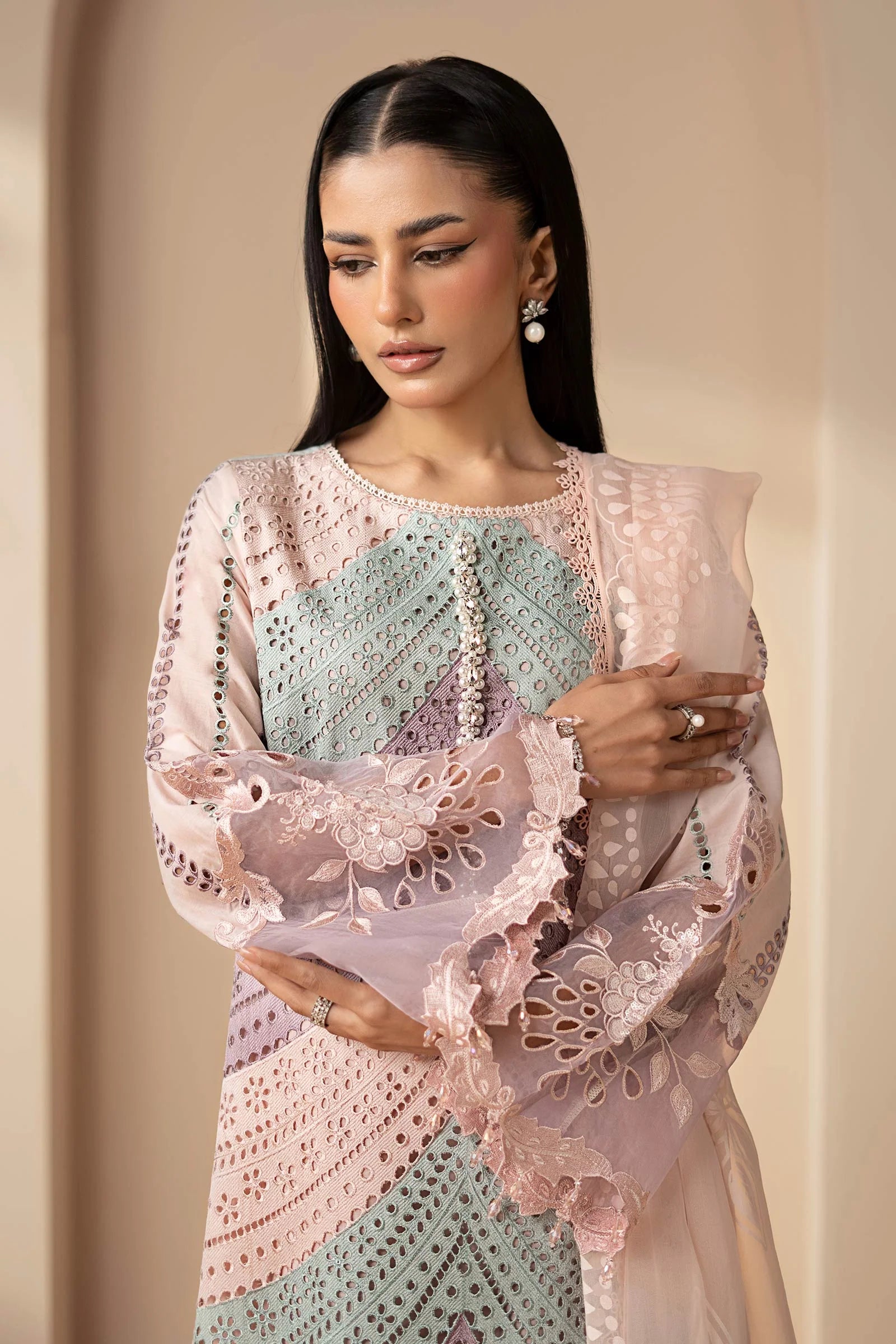 3 Pc Full Heavy Embroidery Stitched