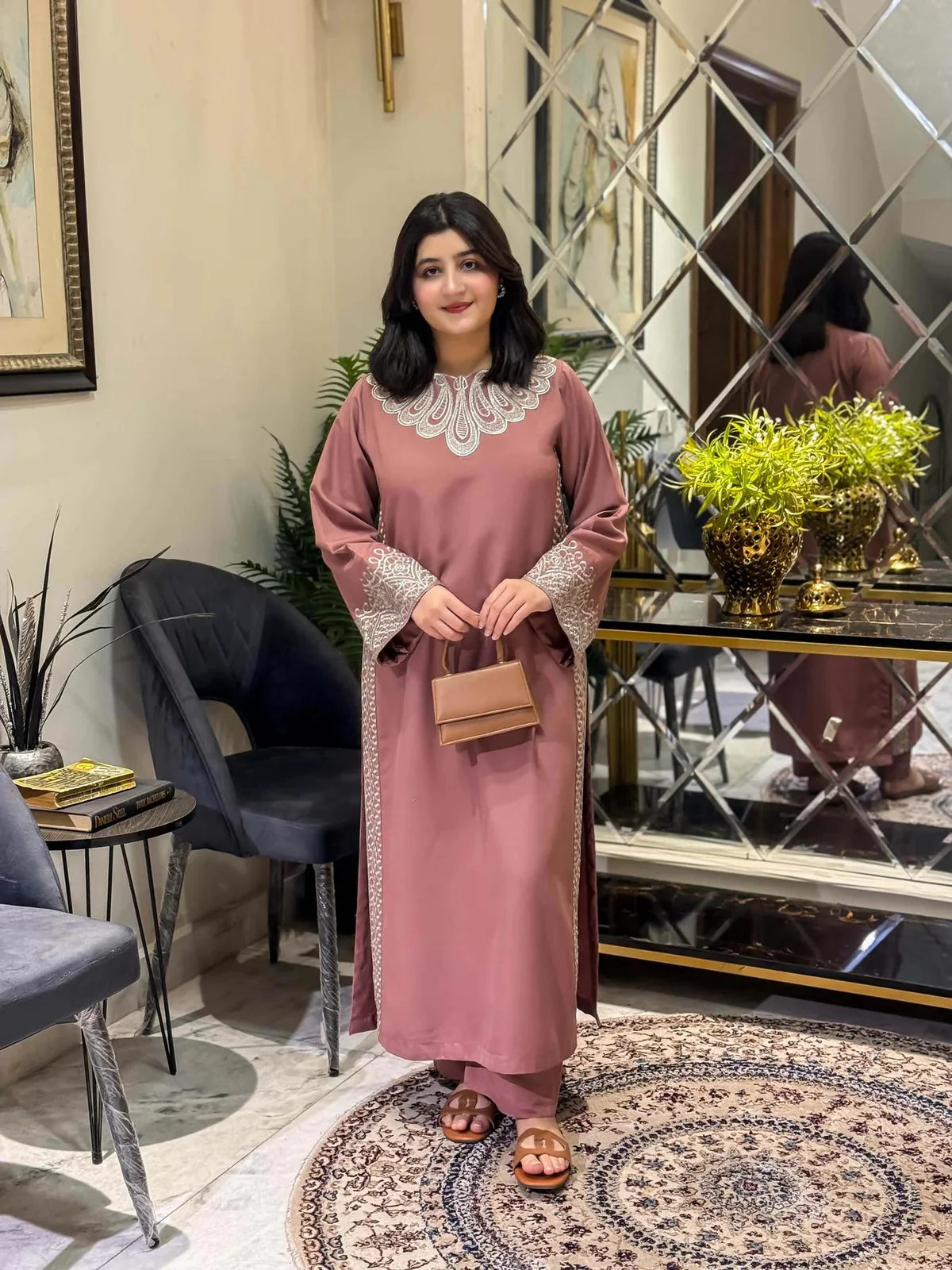 Minal Embroidered Co Ord Set