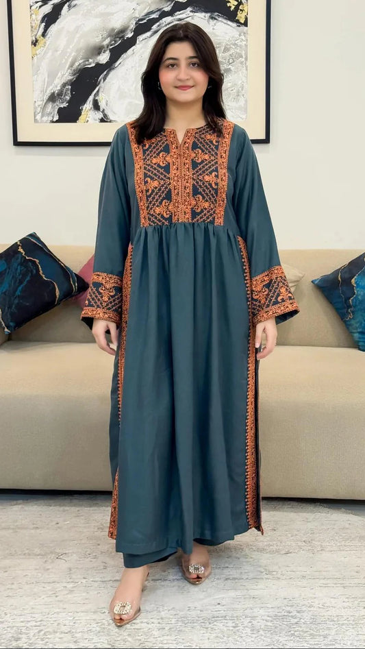 Afsheen 2 Pc Embroidery Stitched