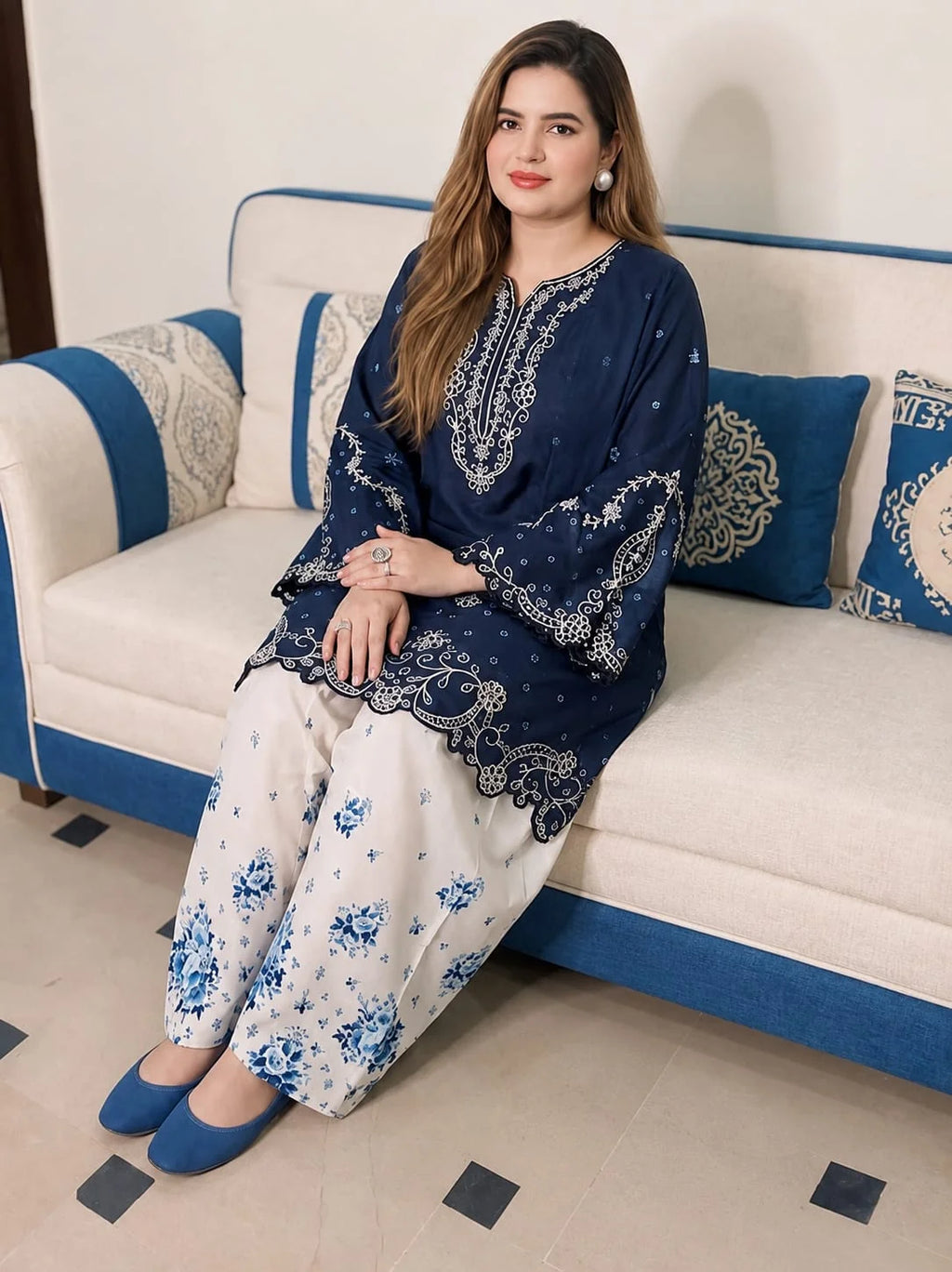 Hania 2 Pc Stitched