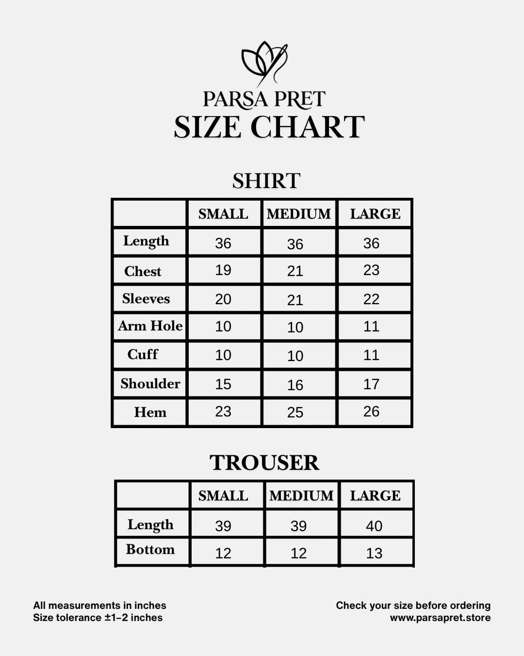 Size guide