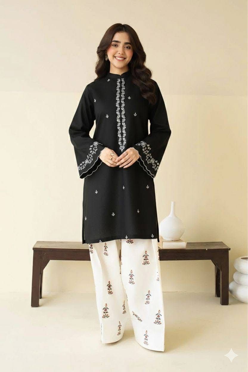 Mah e Rang Two Pc Embroidery Stitched